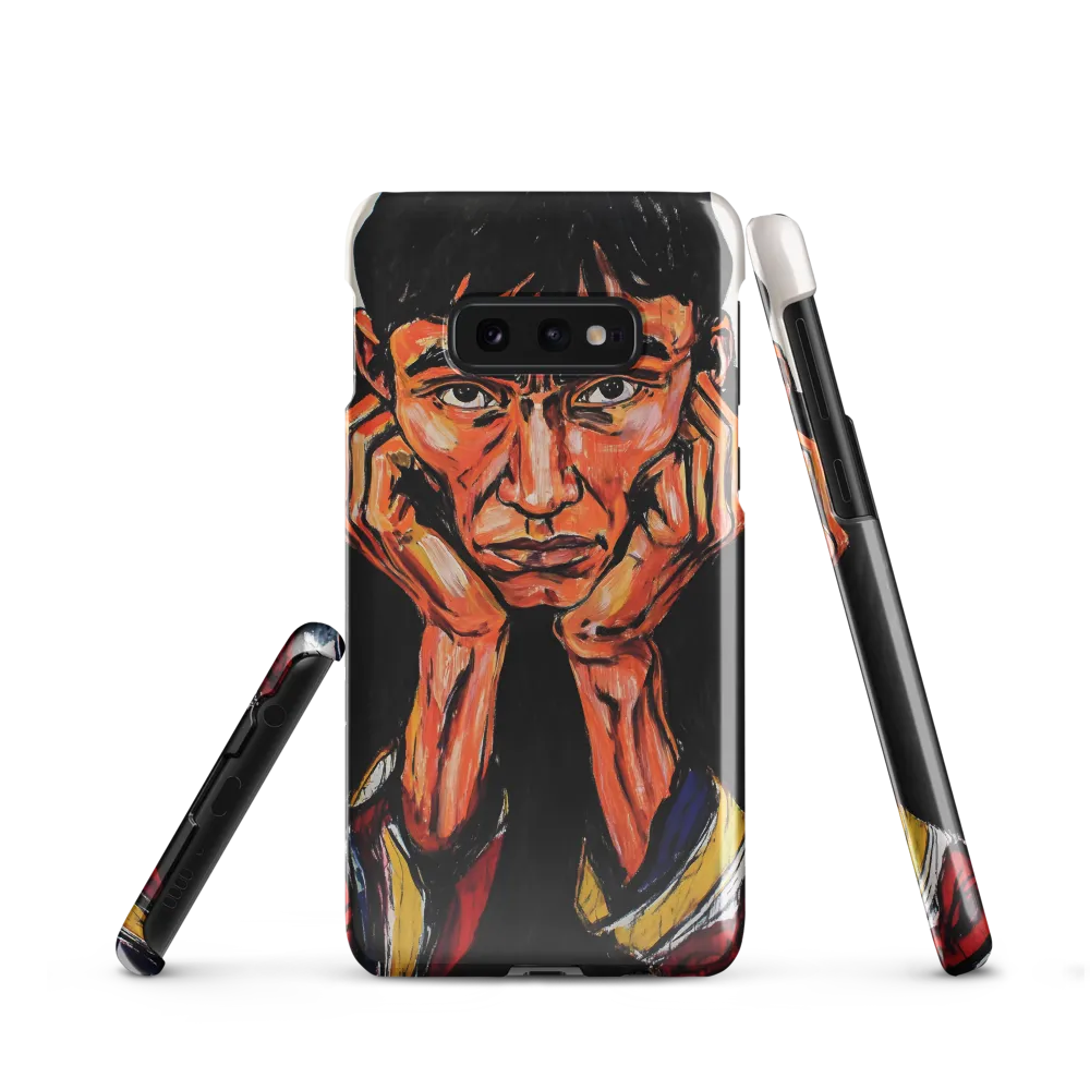 Contemplative Intensity: An Expressionist Portrait