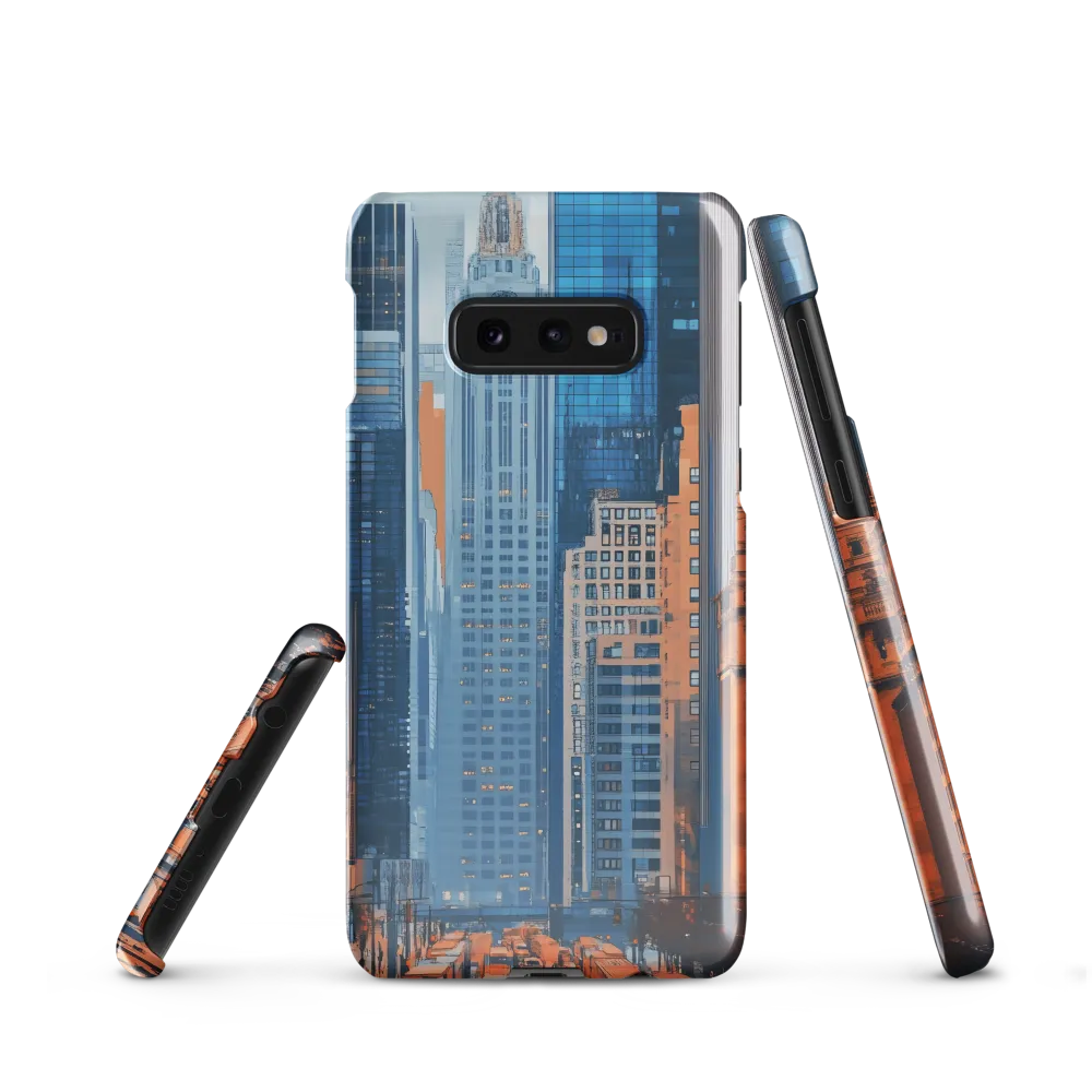 Urban Symphony in Blue and Orange
