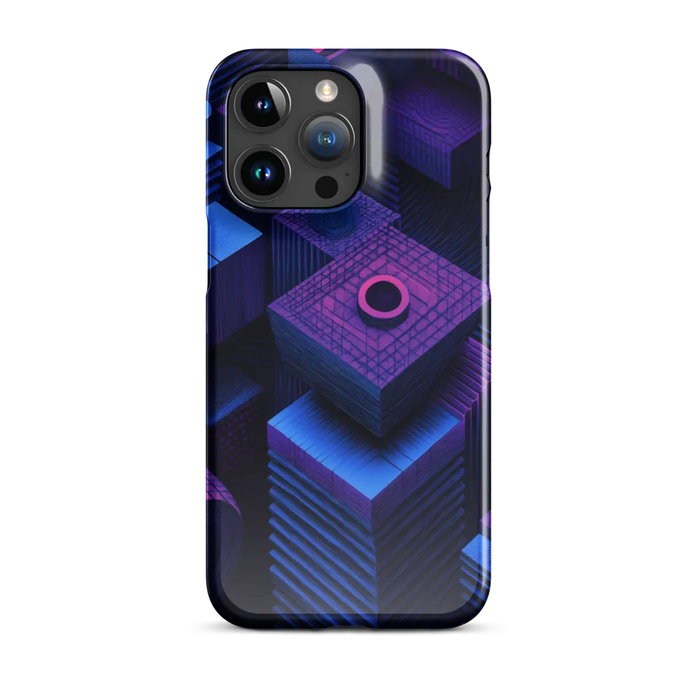 Geometric Dreams in Blue and Purple