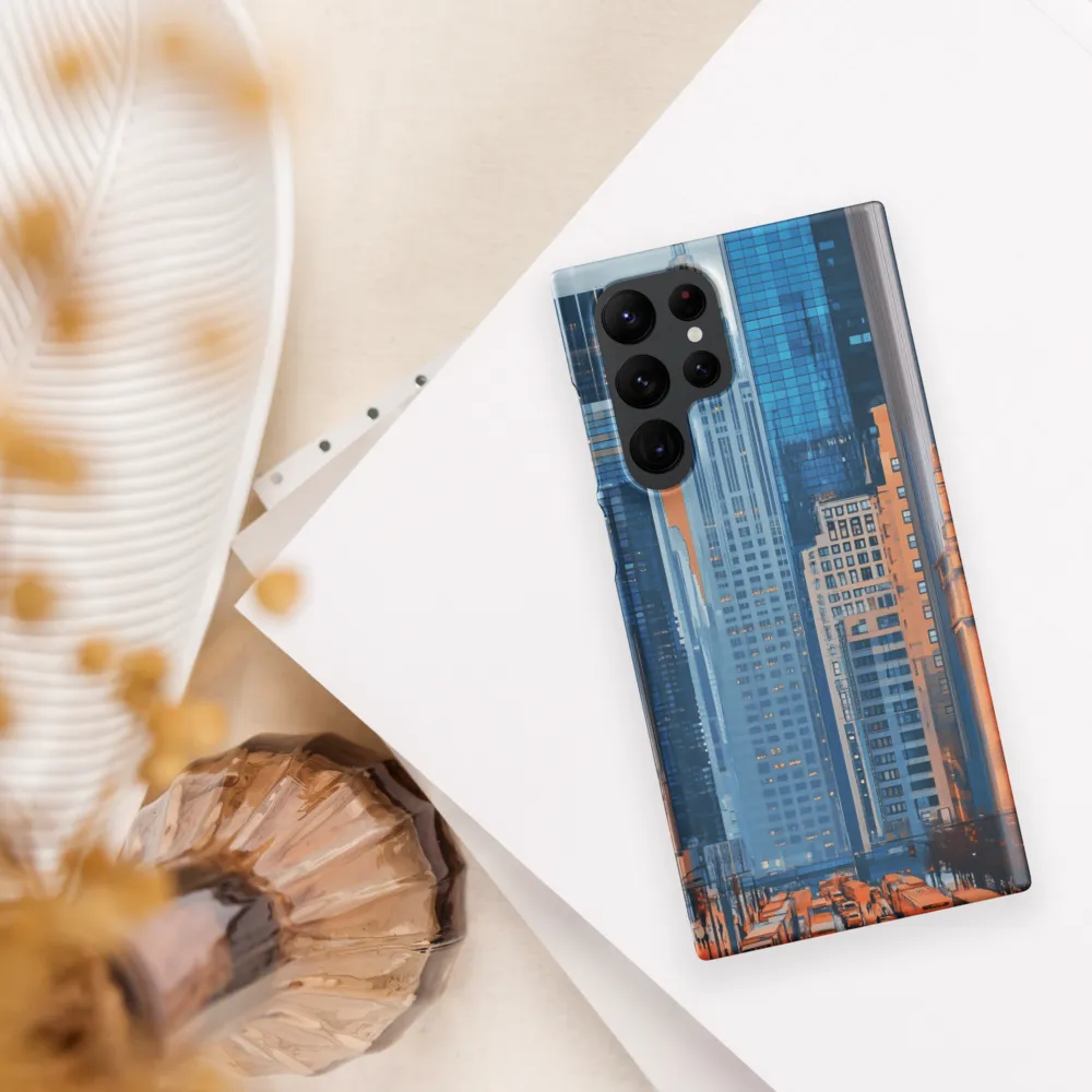 Urban Symphony in Blue and Orange