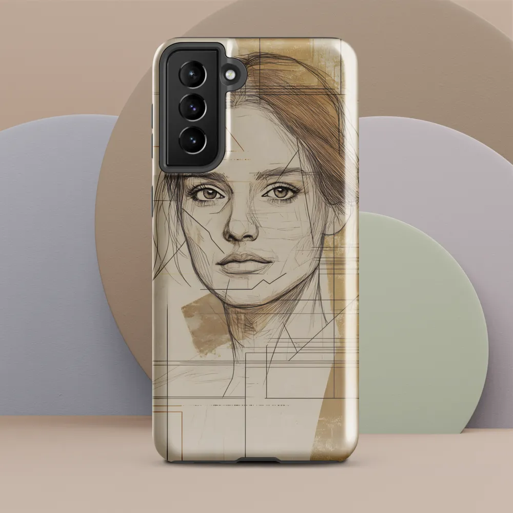 Geometric Elegance: A Modern Portrait