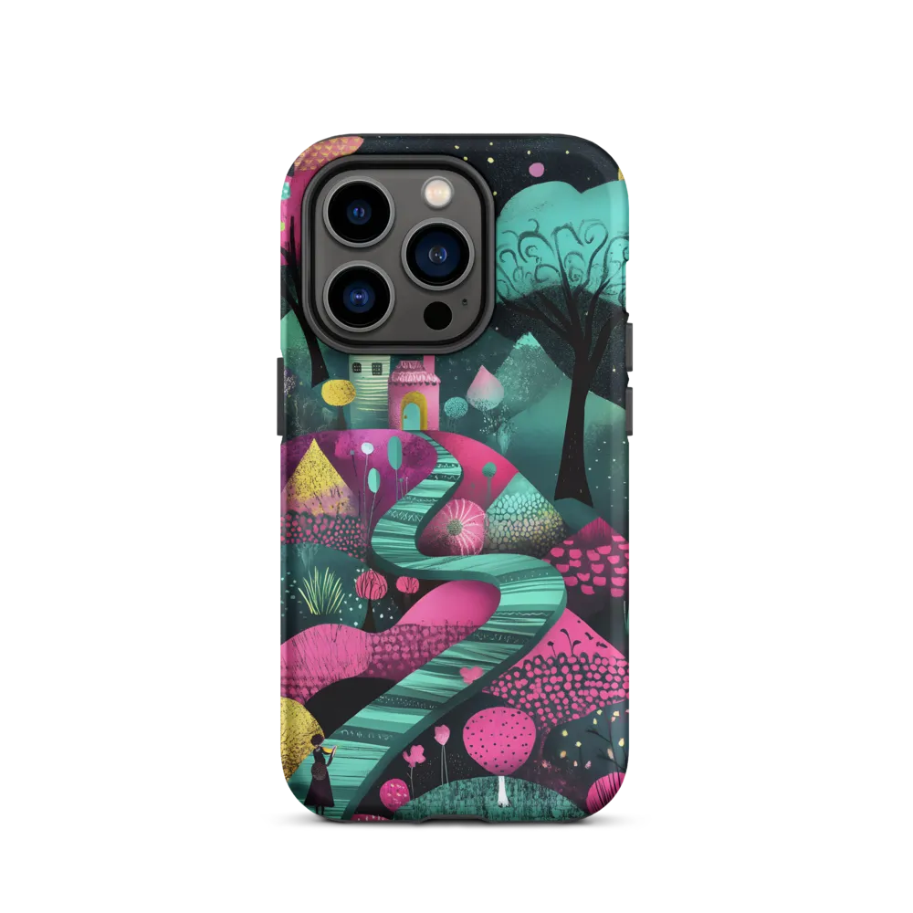 Whimsical Journey through Colorful Lands | Phone Case |  14 Pro | Tough Case | Matte