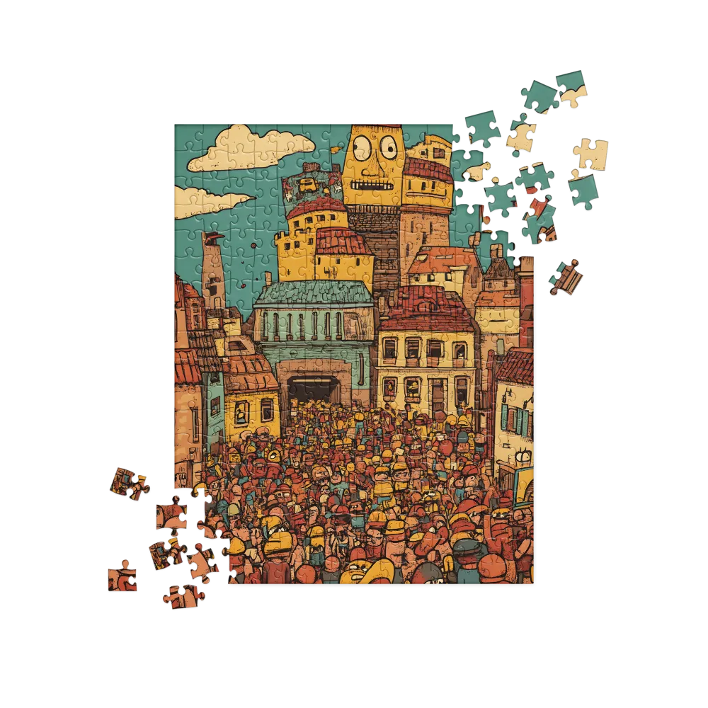 The Quirky City Gathering | Jigsaw Puzzle | 252 pieces