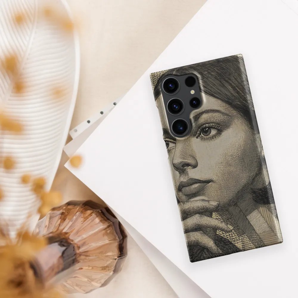Contemplative Reflection | Phone Case |  S23 Ultra | Snap Case | Matte