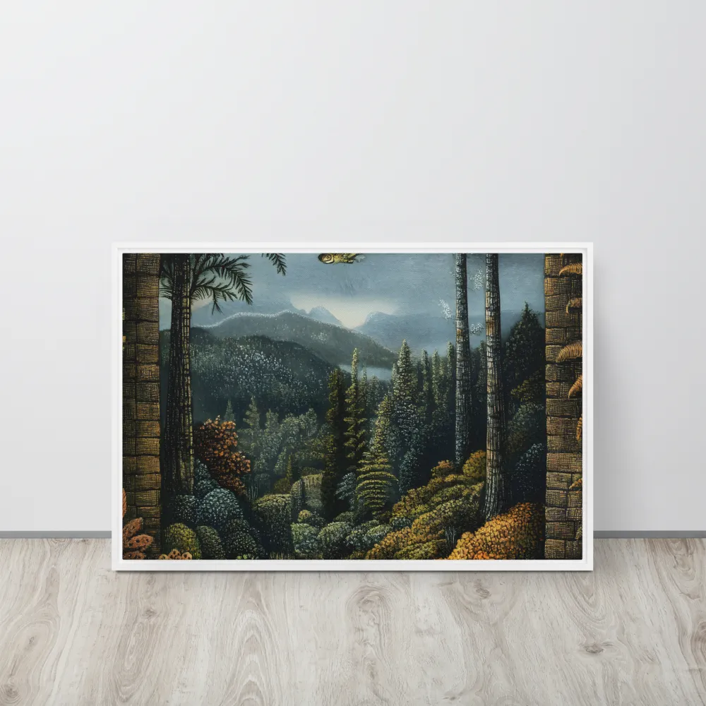 Whispers of the Enchanted Forest | Canvas with White Frame | 20″×30″