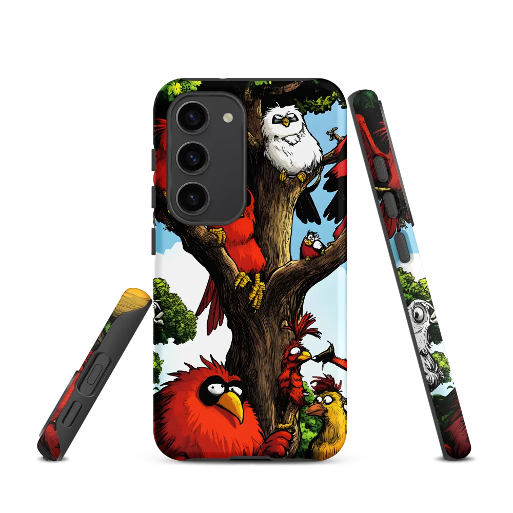 Whimsical Avian Gathering