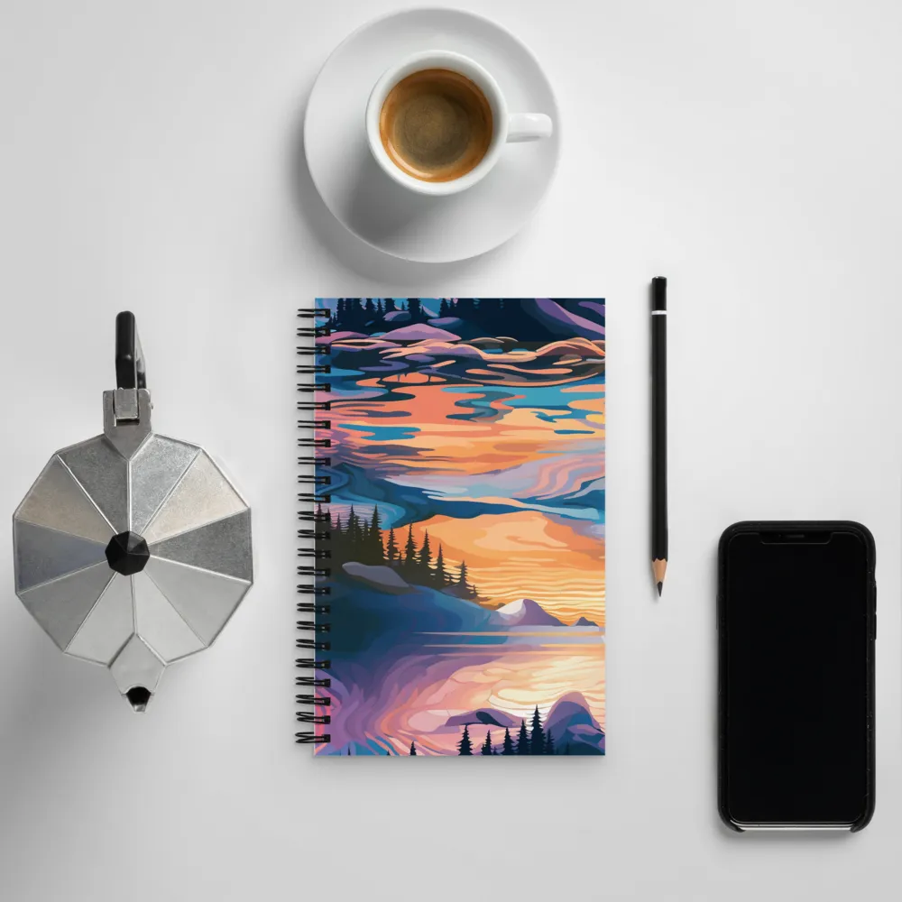 Reflections of Serenity | Spiral Notebook