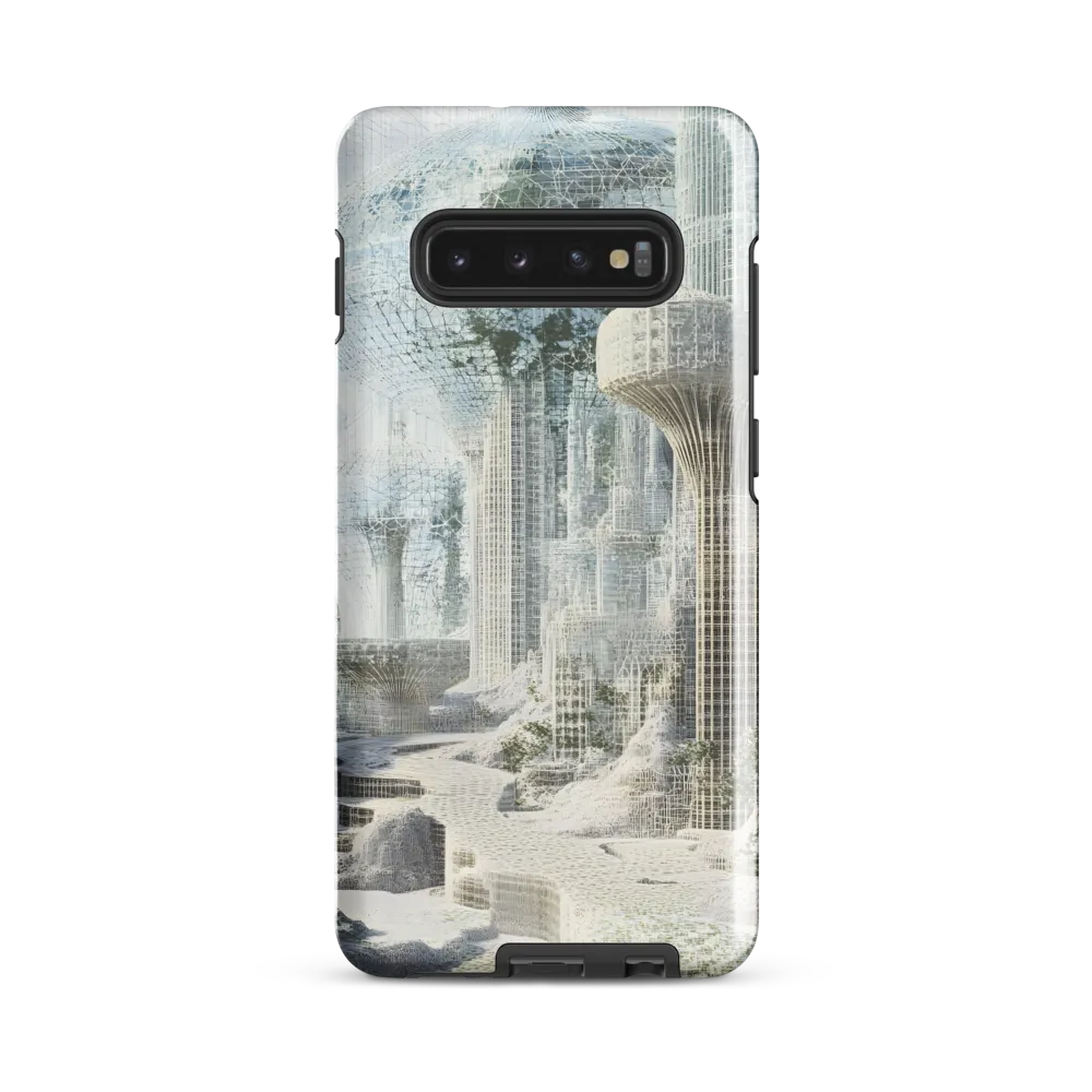 Ethereal Architectures: A Journey into the Future | Phone Case |  S10 Plus | Tough Case | Glossy