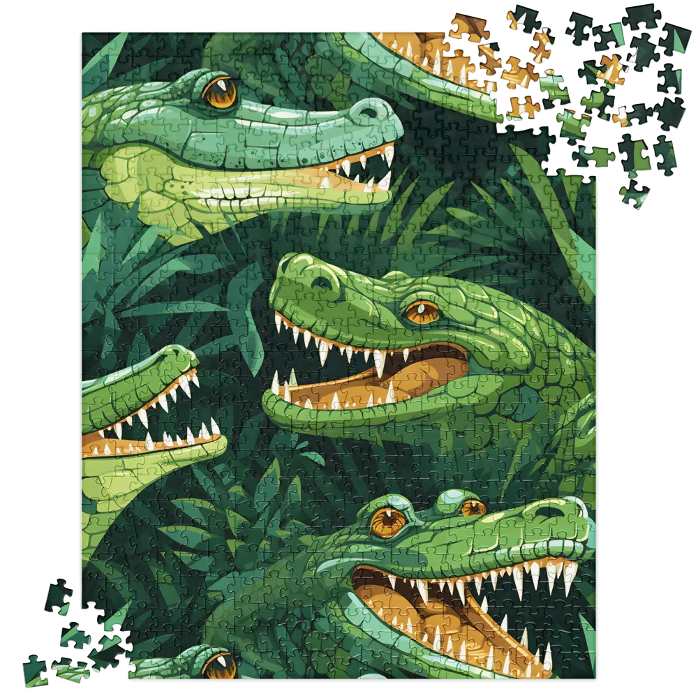 Fierce Crocodilian Medley | Jigsaw Puzzle | 520 pieces