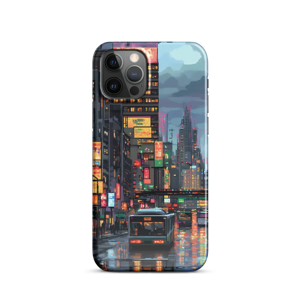 Neon Dreams: A Pixelated Urban Night