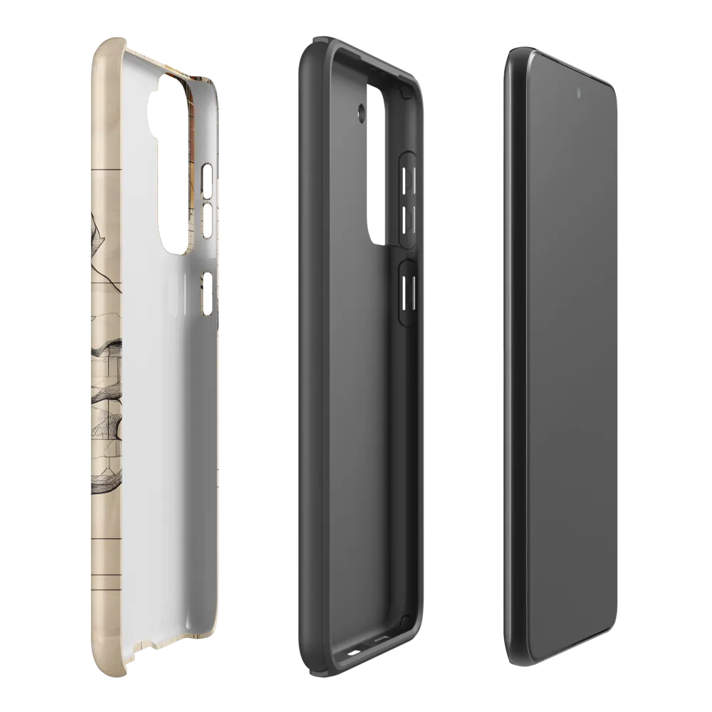 Geometric Reverie | Phone Case |  S21 Plus | Tough Case | Matte