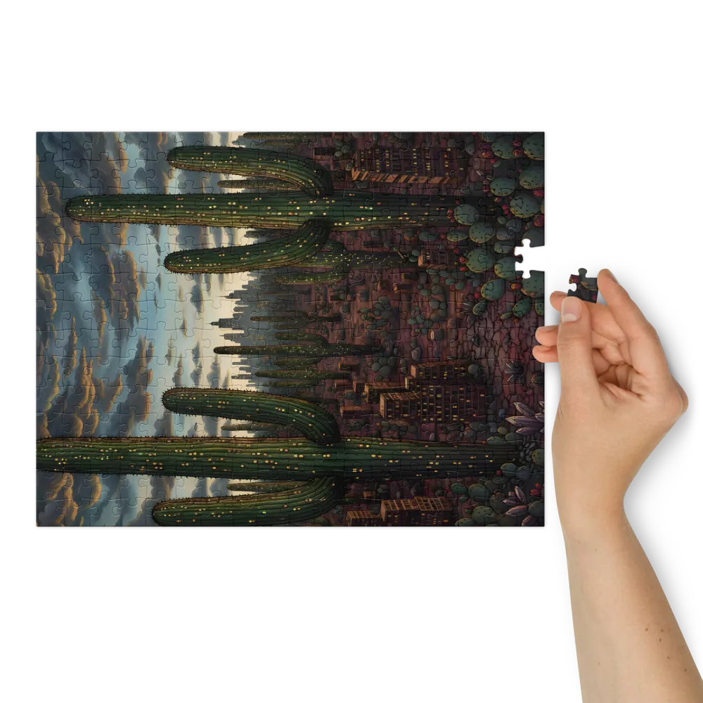Desert Metropolis 
 Jigsaw Puzzle in Tin Box