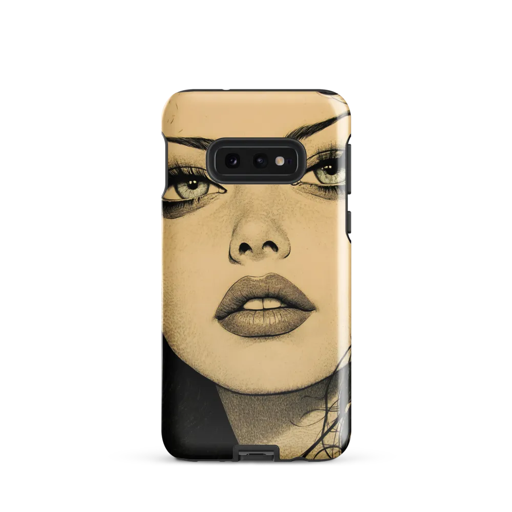 Enigmatic Gaze | Phone Case |  S10e | Tough Case | Glossy