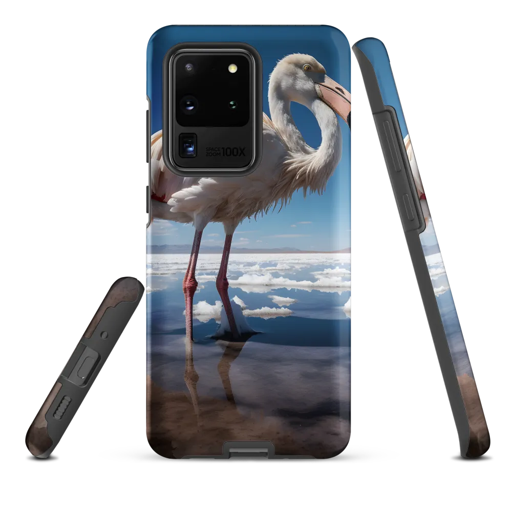 Graceful Solitude of a Flamingo