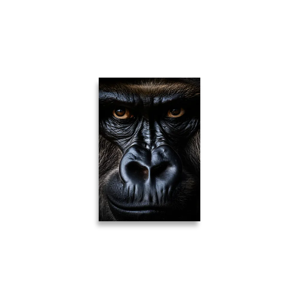 Gaze of the Wild: A Gorilla's Portrait | Poster | A2 (16.5″×23.3″)