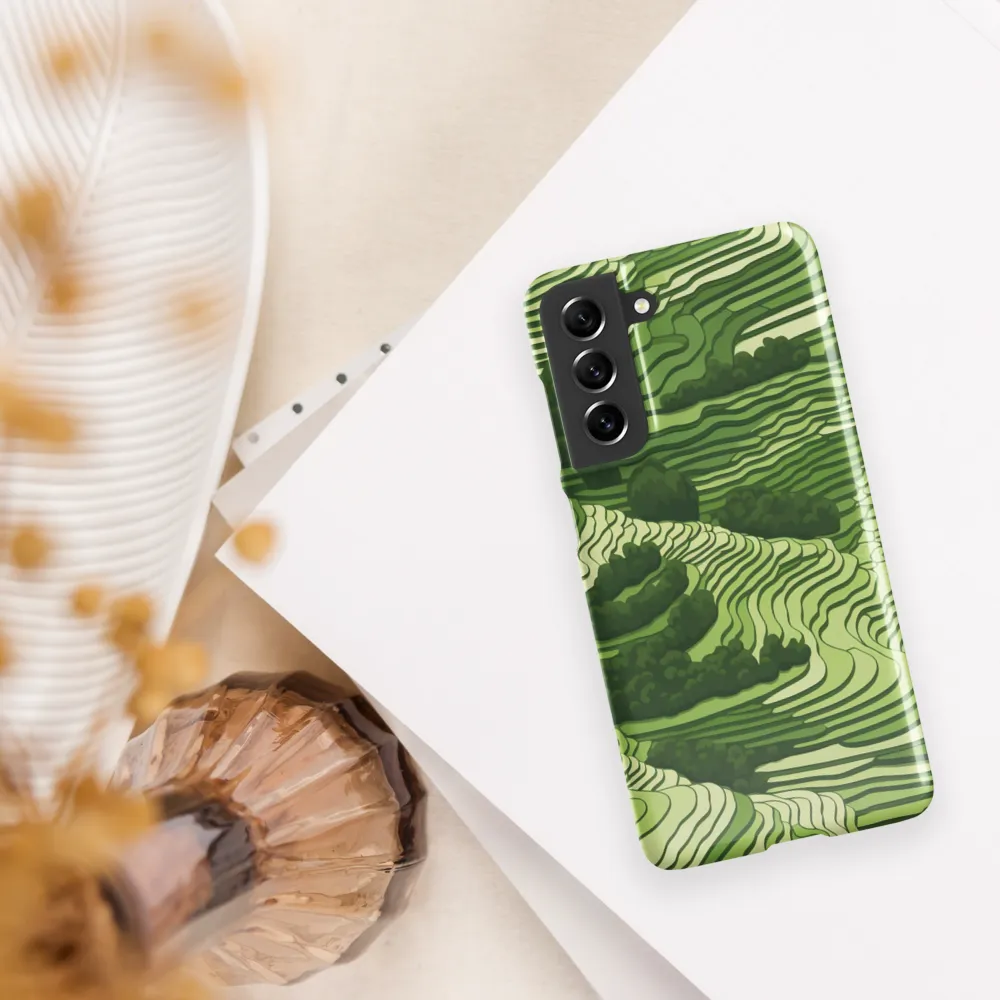 Waves of Green: An Abstract Landscape