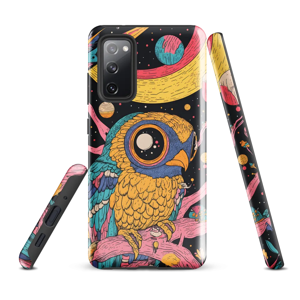 Whimsical Cosmic Owl | Phone Case |  S20 FE | Tough Case | Glossy