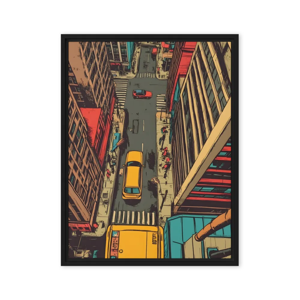 Urban Symphony | Canvas with Black Frame | 24″×32″