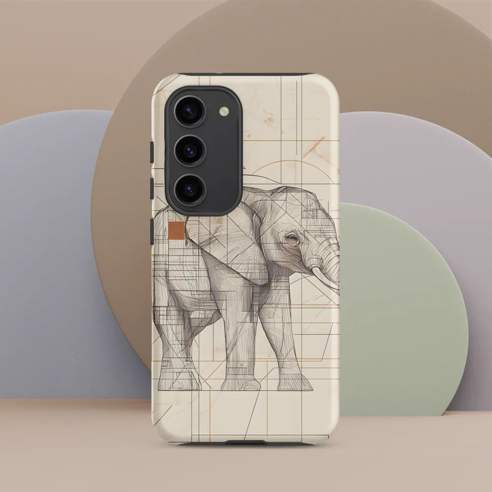 Geometric Elegance: The Steel Elephant