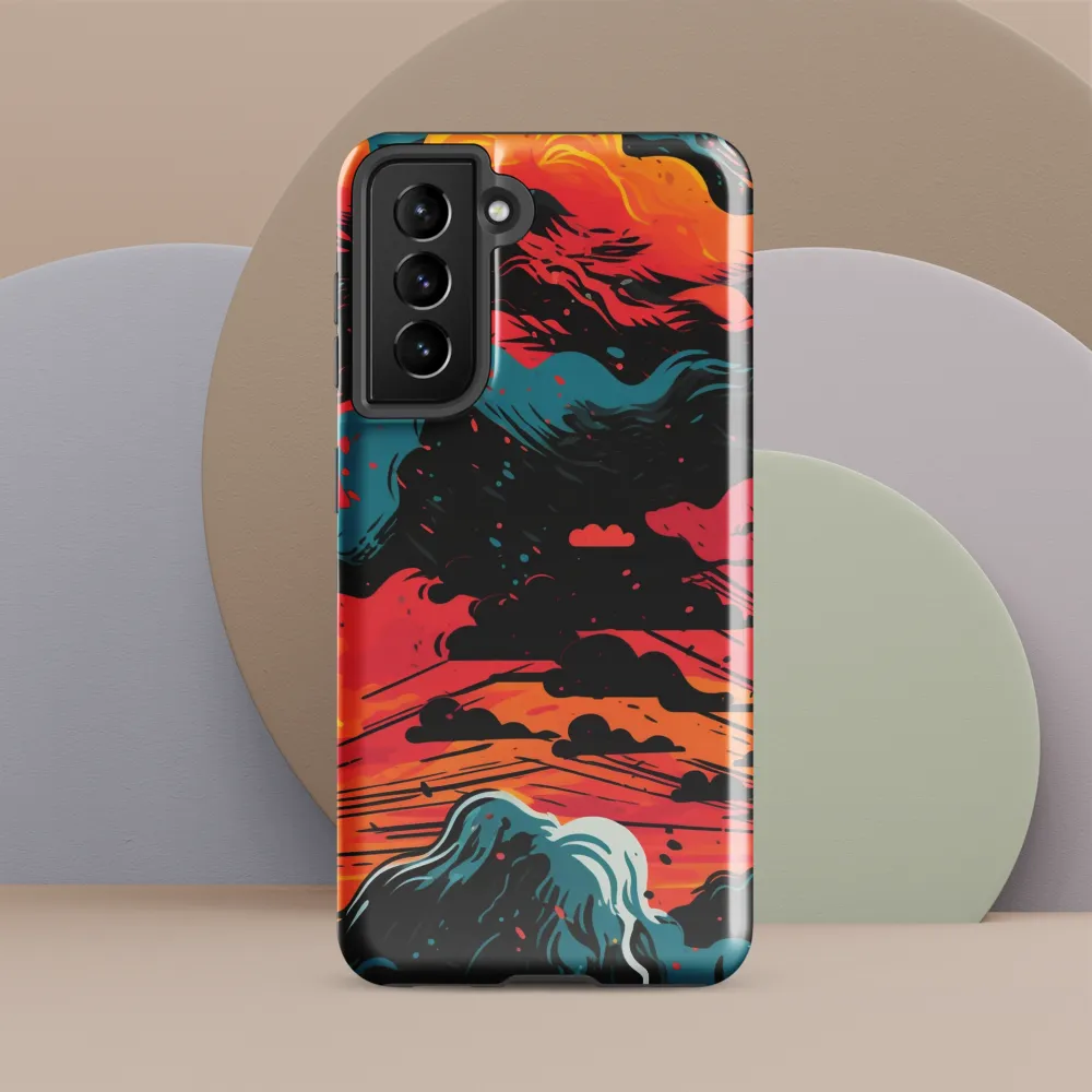 Ethereal Twilight: A Dramatic Landscape in Motion