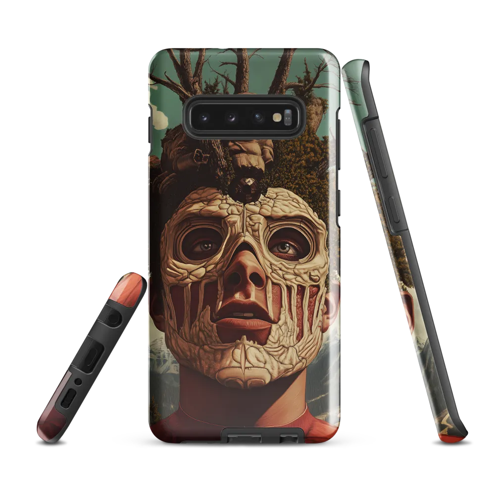 Nature's Mask: A Surreal Exploration | Phone Case |  S10 Plus | Tough Case | Glossy