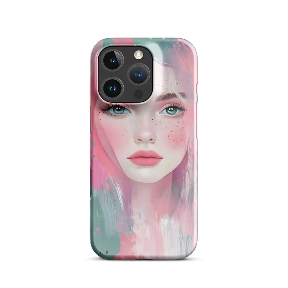 Dreamy Serenity: A Contemporary Portrait | Phone Case |  16 Pro | Snap Case | Glossy