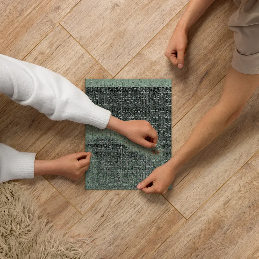 Lion Among Ferns 
 Jigsaw Puzzle