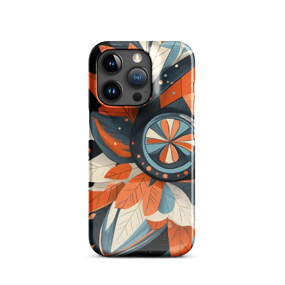 Floral Symphony in Orange and Teal