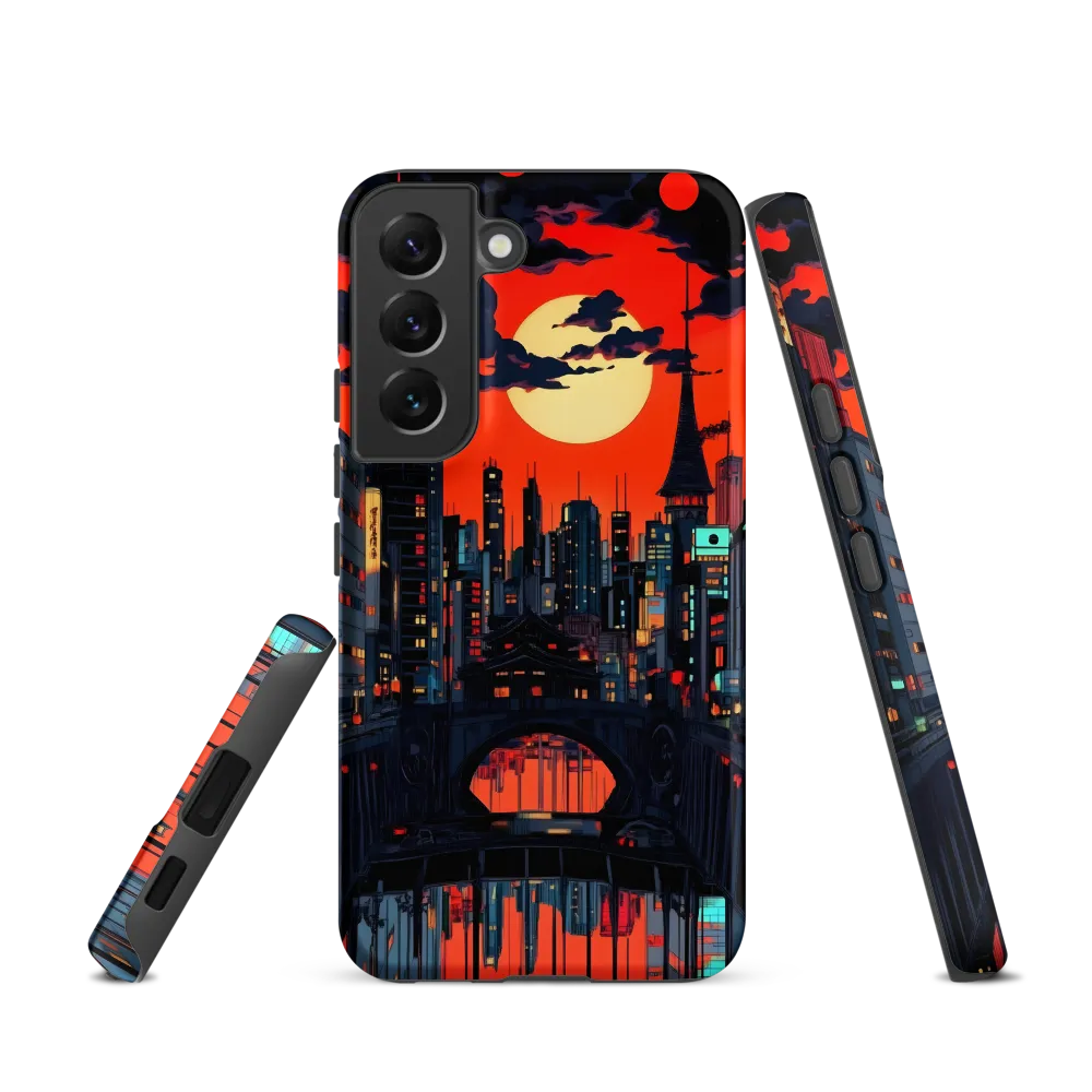 Nightfall in a Neon City