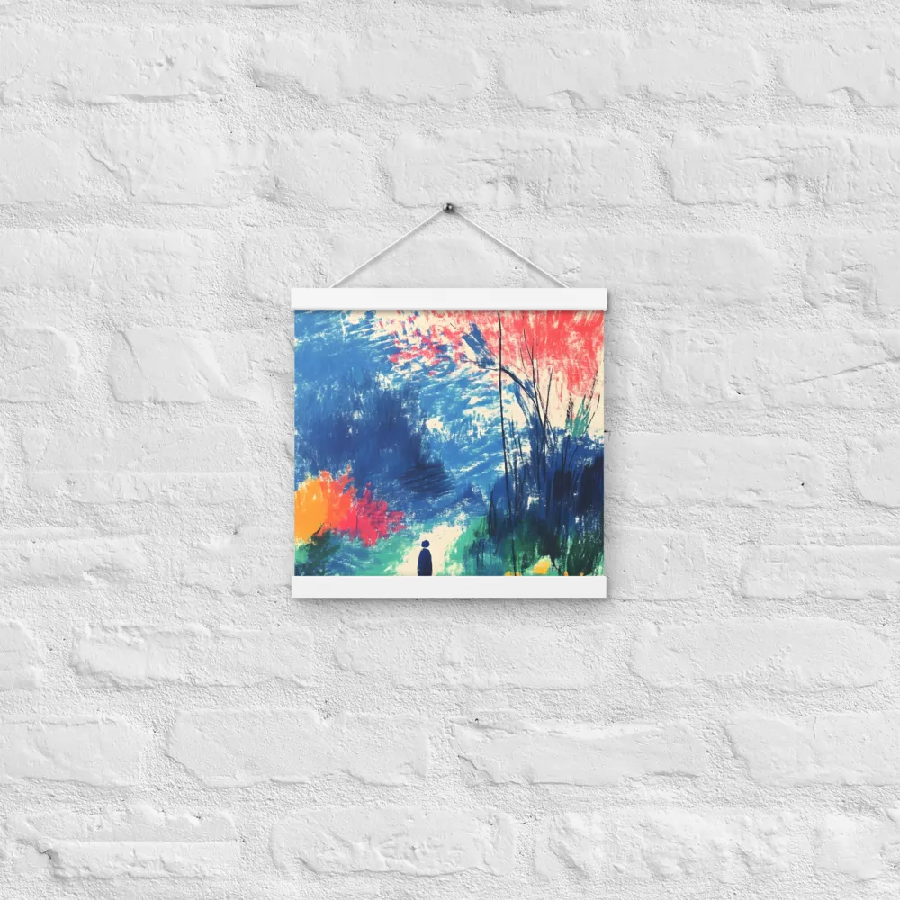 Whispers of Tranquility | Poster With White Wood Hanger | 12″×12″