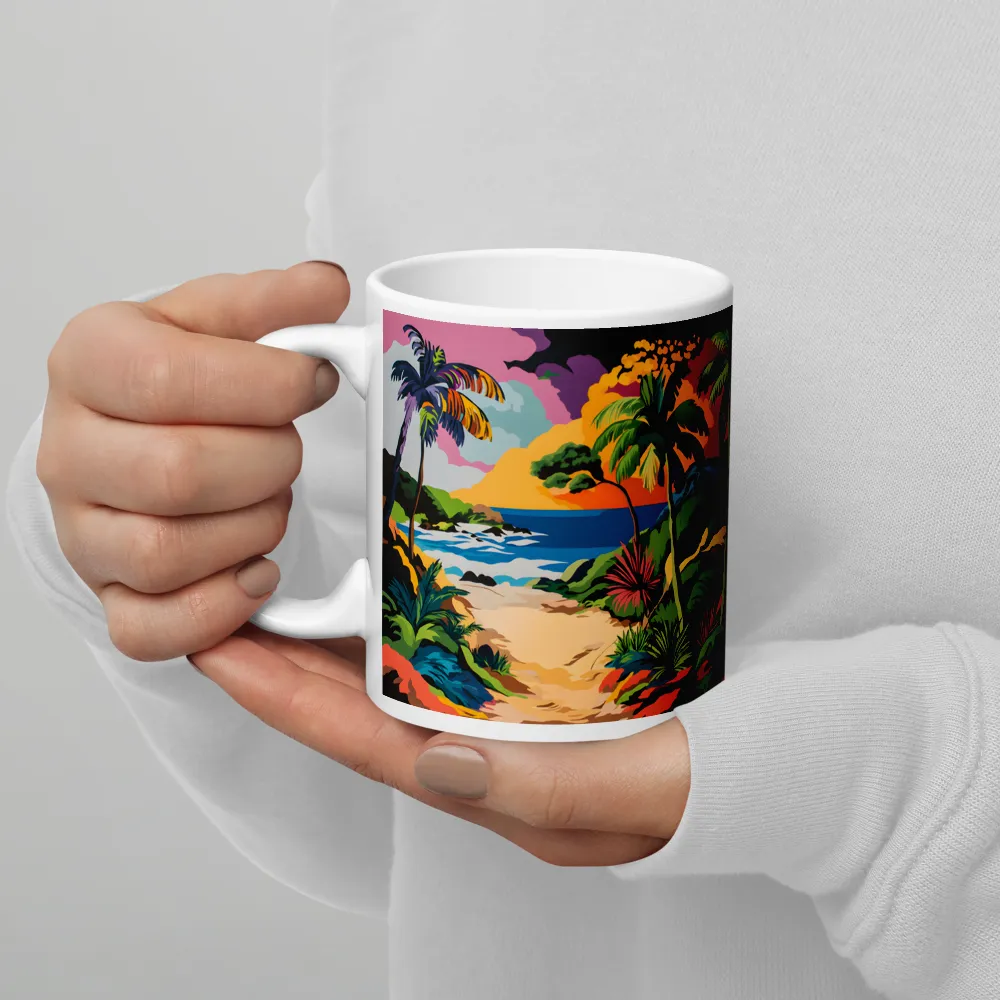 Tropical Sunset Escape | Mugs | Multiple Sizes & Colors