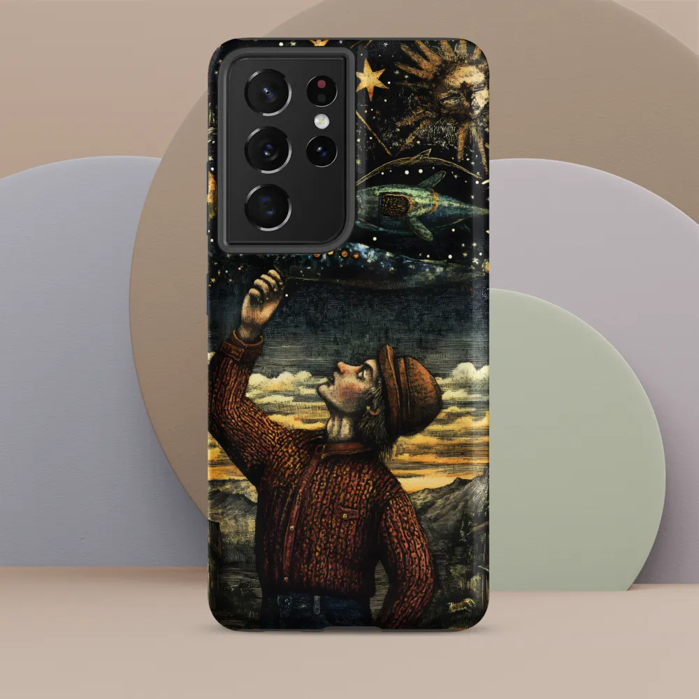Cosmic Curiosity: A Journey Beyond Earth | Phone Case |  S21 Ultra | Tough Case | Matte