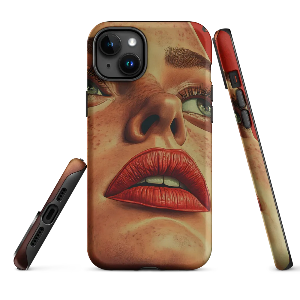 Red Intensity: A Portrait of Elegance