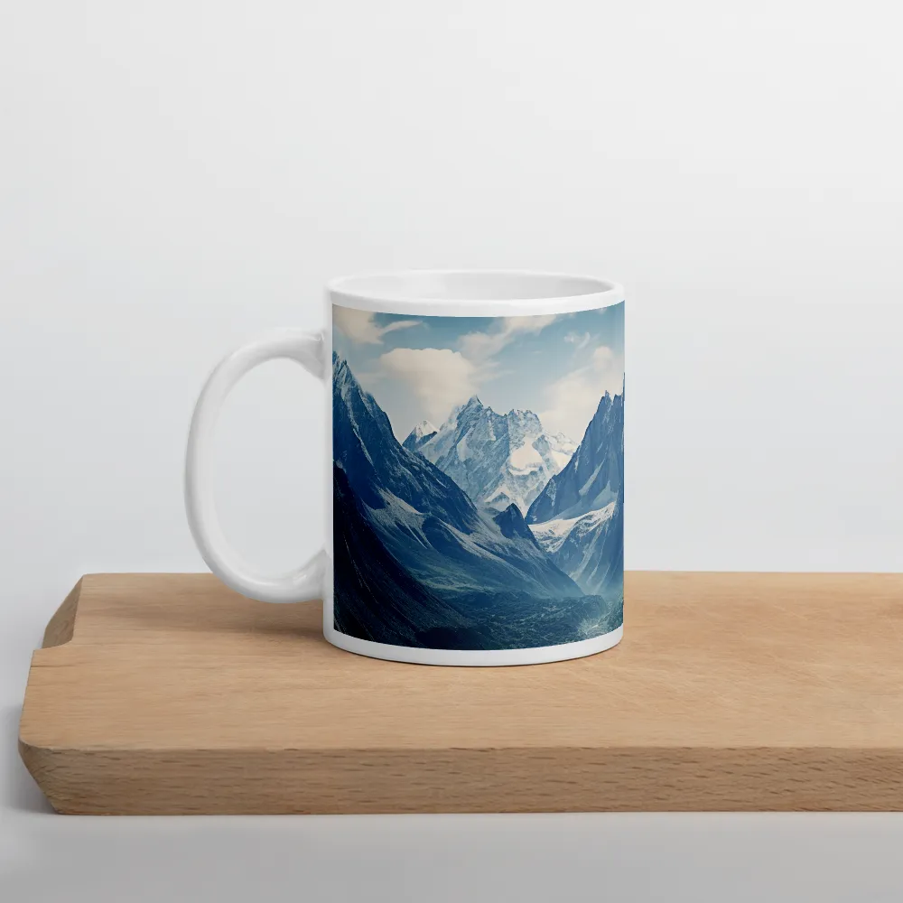 Majestic Serenity: A Landscape of Mountains and Rivers | Mugs | Multiple Sizes & Colors