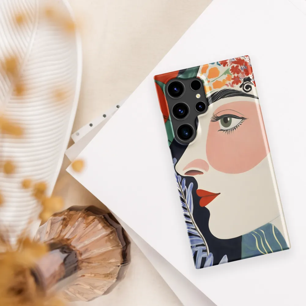 Floral Serenade: A Modern Portrait