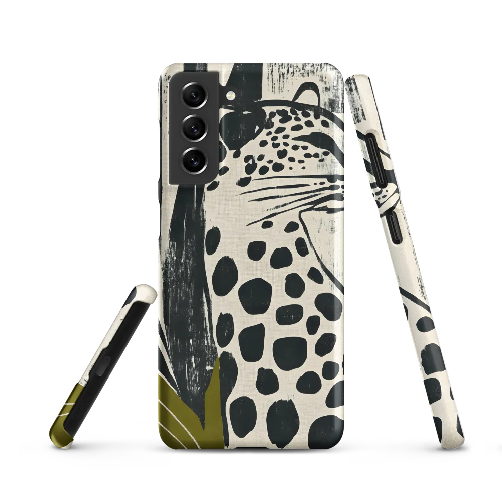 Leopard in Silhouette: A Modern Appeal | Phone Case |  S21 | Snap Case | Matte