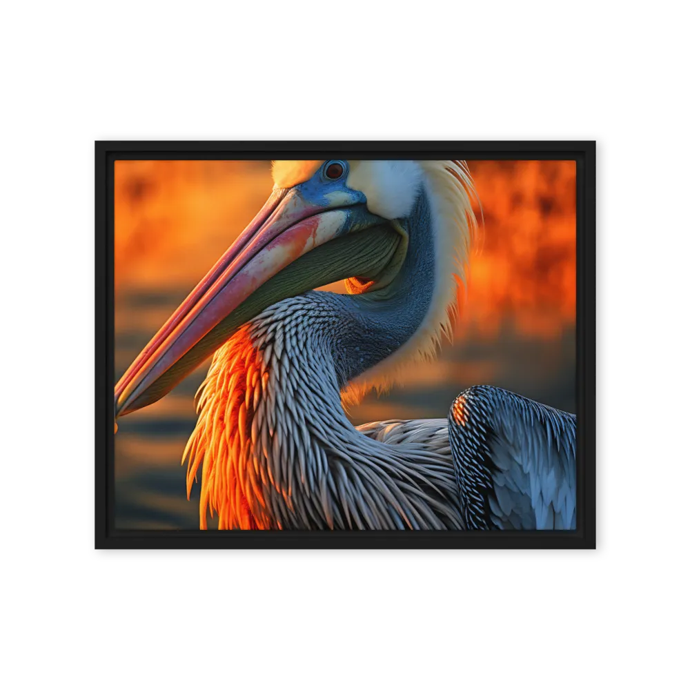 Elegance of the Pelican at Sunset