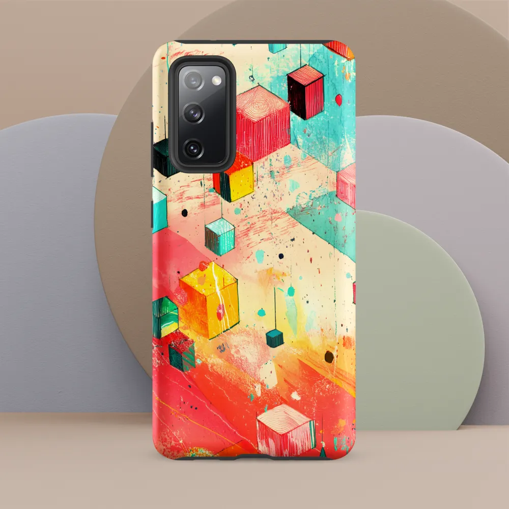 Suspended Cubes in Colorful Abstraction