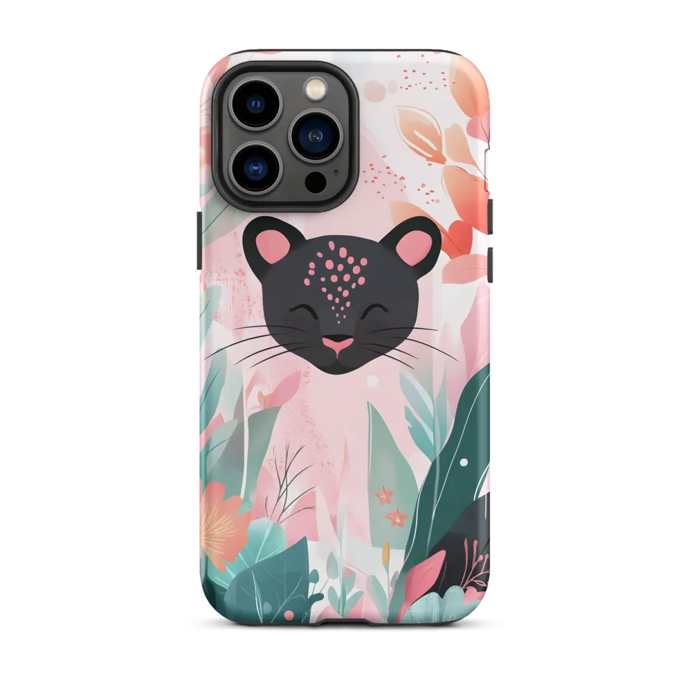 Whimsical Panther in Bloom