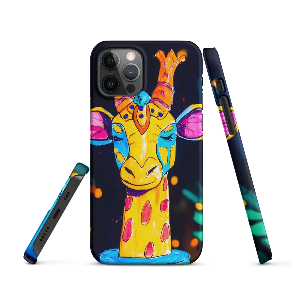 Whimsical Giraffe in Vibrant Colors