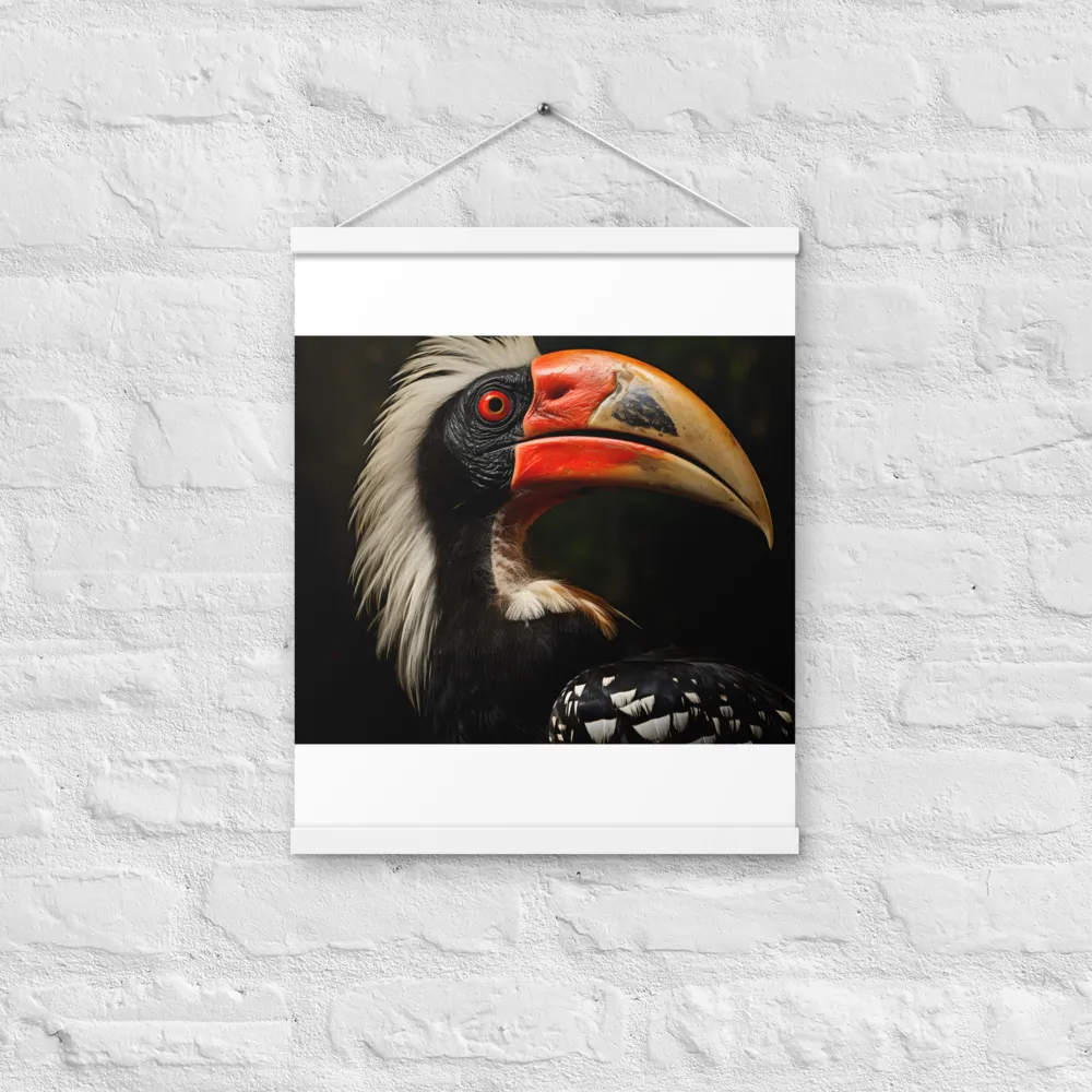 Majesty of the Hornbill | Poster With White Wood Hanger | 16″×20″