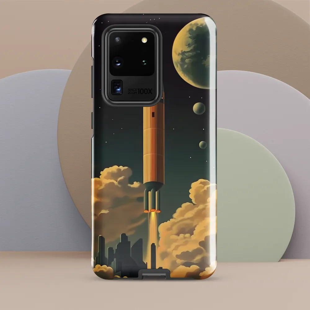 Journey Through the Cosmic Frontier | Phone Case |  S20 Ultra | Tough Case | Glossy