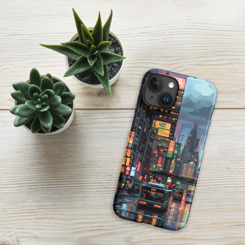 Neon Dreams: A Pixelated Urban Night