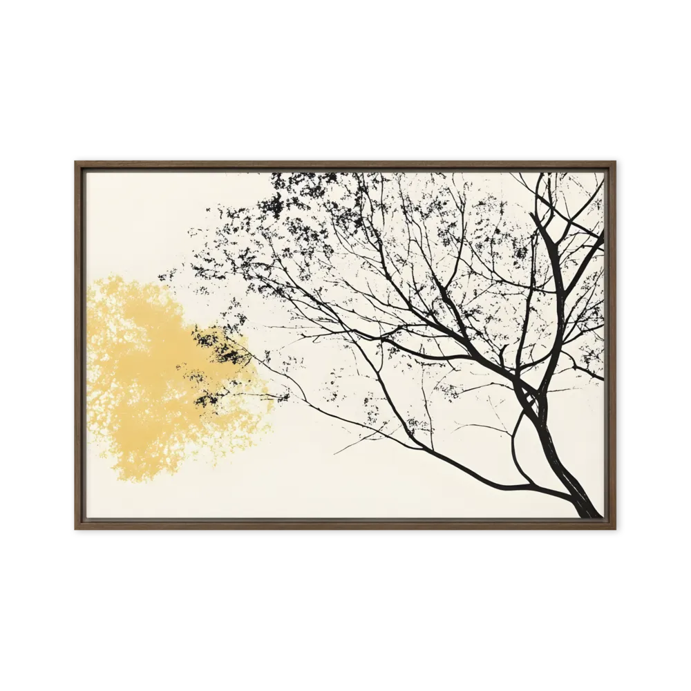 Whispers of Solitude | Canvas with Brown Frame | 20″×30″