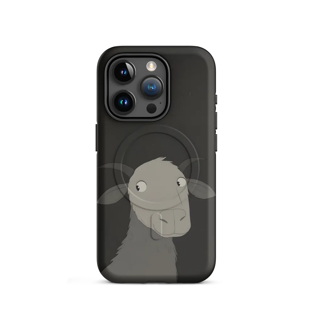 Whimsical Goat in Darkness