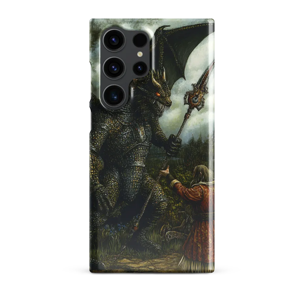 The Confrontation: Dragon vs. Wizard | Phone Case |  S23 Ultra | Snap Case | Glossy