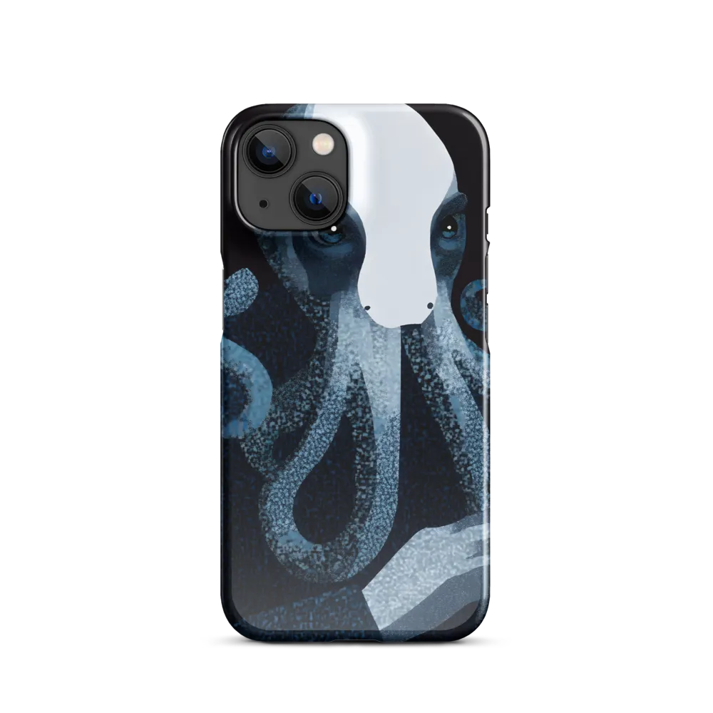 Octopoid Portrait in Blue and White