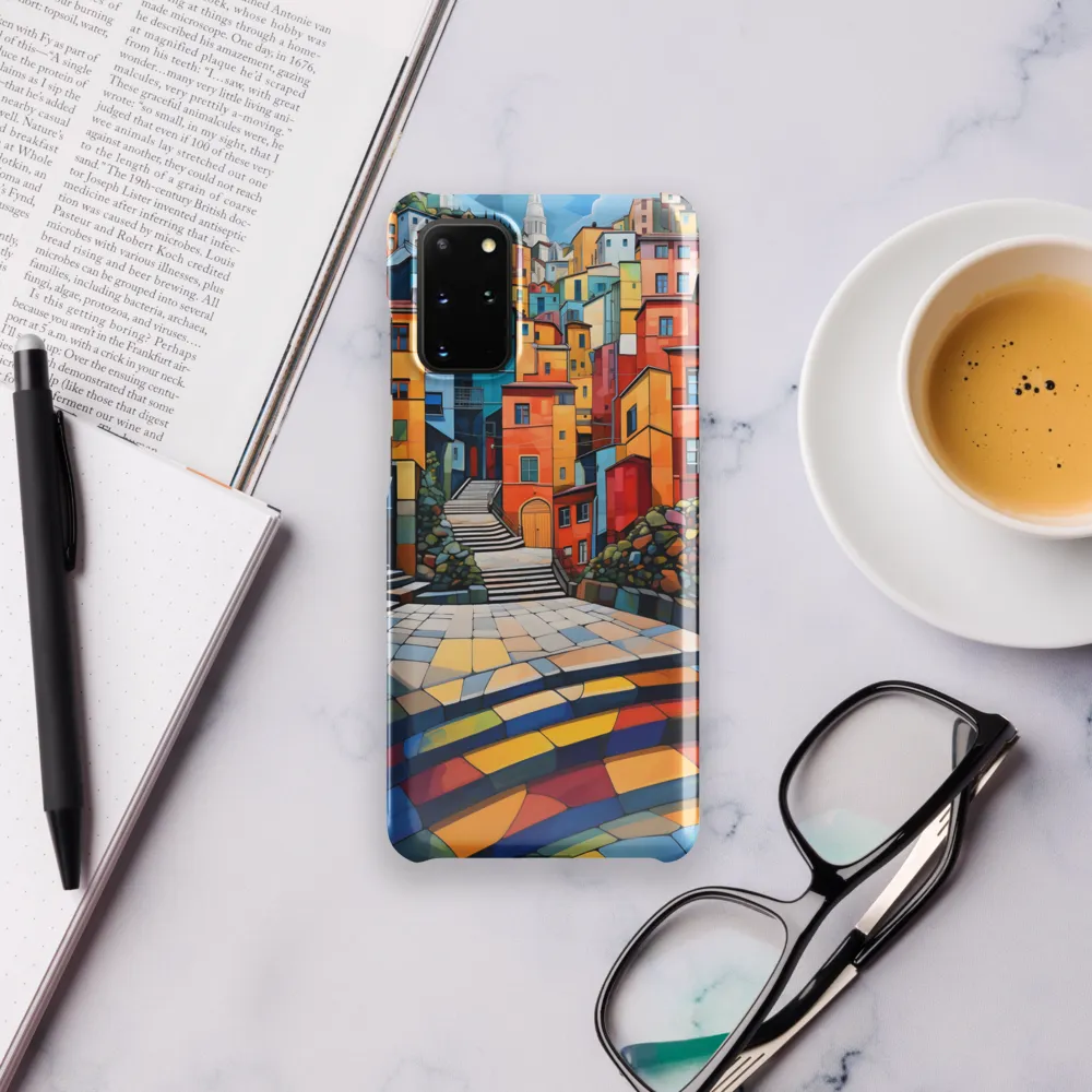 Vibrant Village: A Cubist Journey