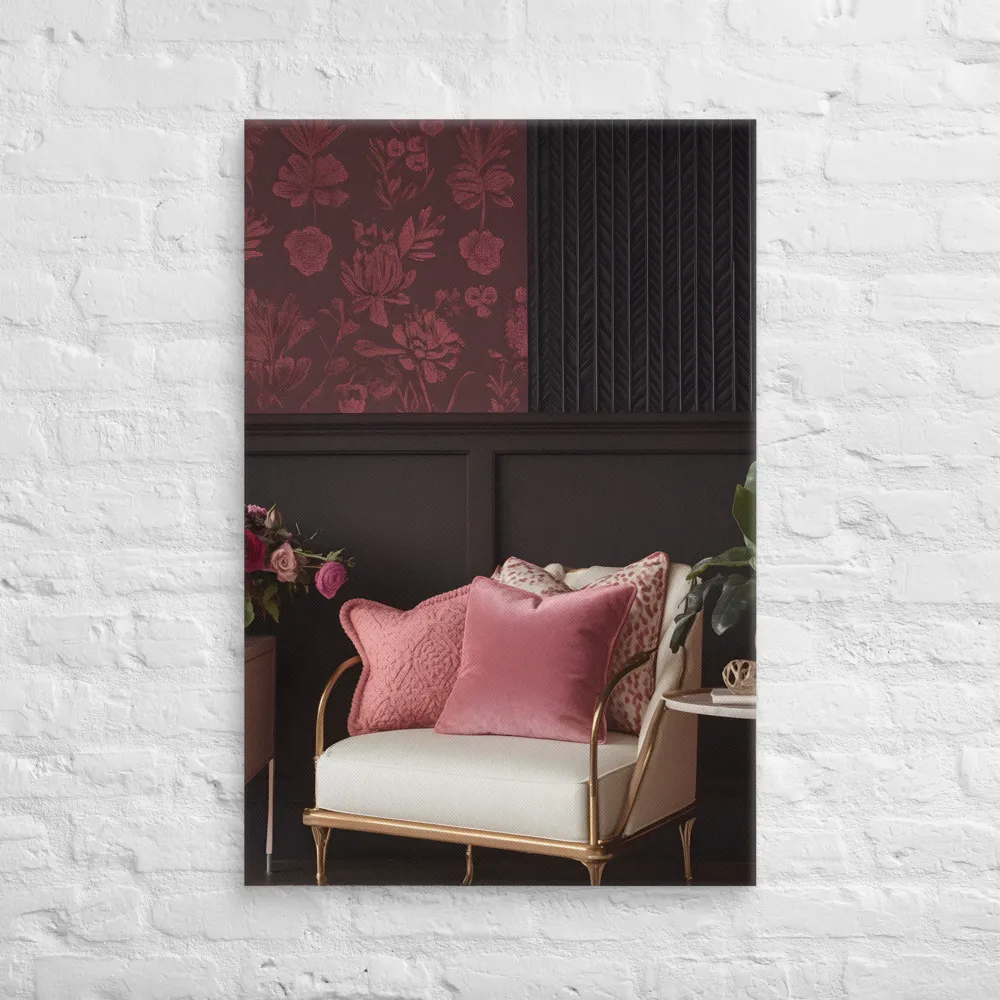 Elegance in Contrast: A Modern Interior Design | Canvas | 24″×36″