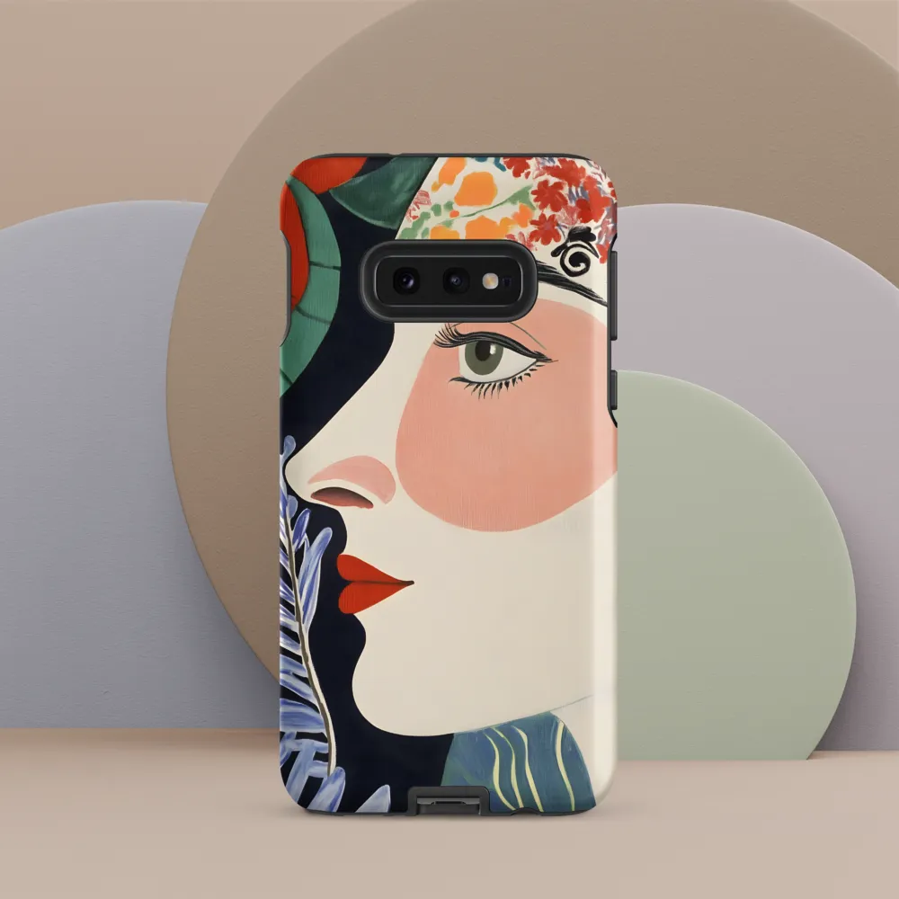 Floral Serenade: A Modern Portrait